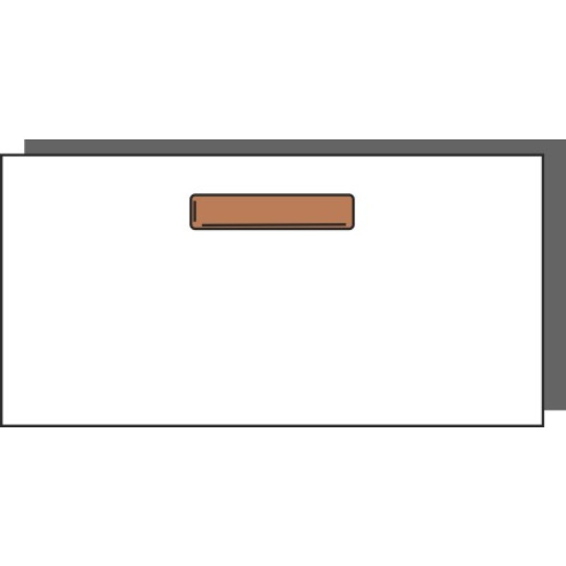 Schubladenfront 40x20 , für Schublade "Mittel", ONE COPPER