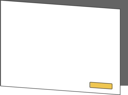 Tür 60x40 links, für Oberschränke oder Hochschränke (Griff Unten), ONE GOLD