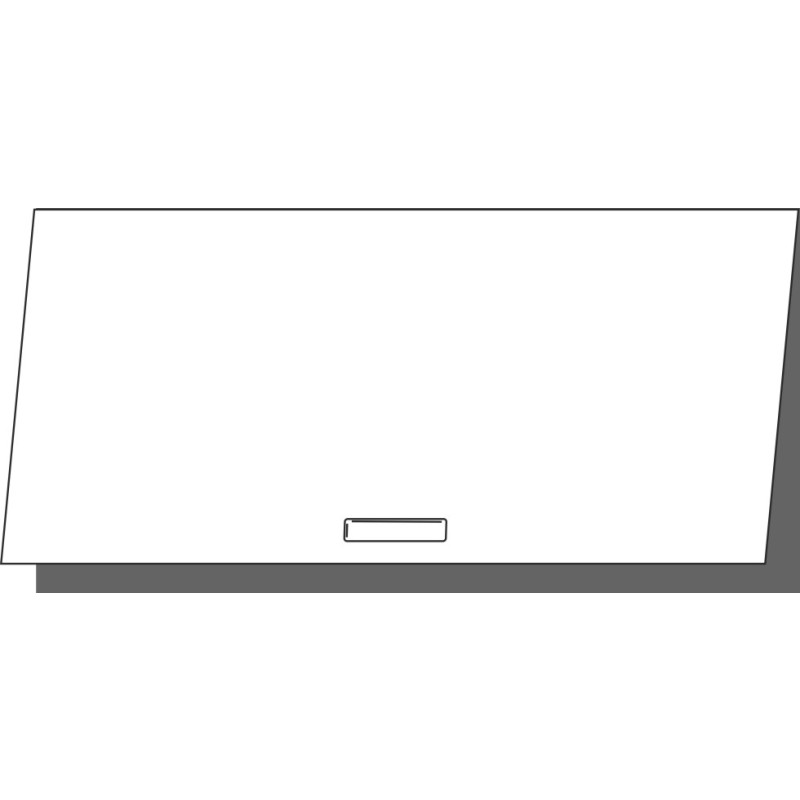 Klappe 80x40 , für Oberschränke, Griff Unten, ONE MONO