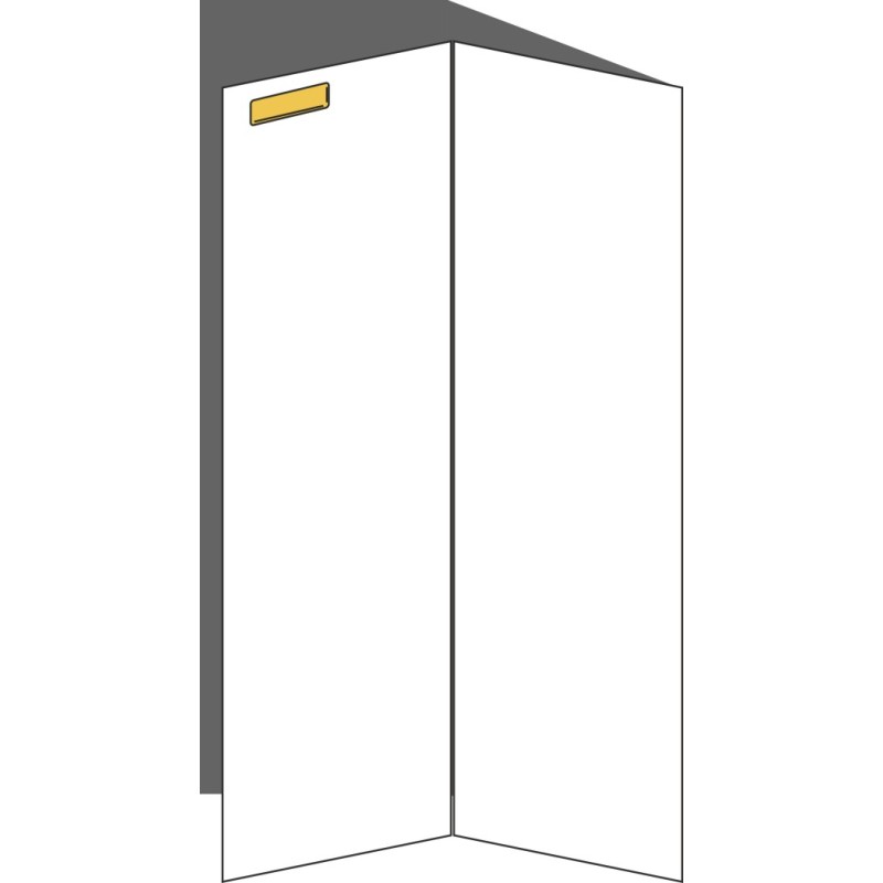 Tür Eckschrank 26x80 rechts, für Eckschränke (2ST), ONE GOLD (2 Stück)