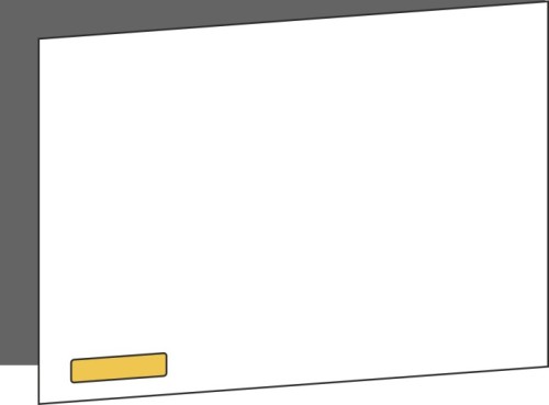 Tür 60x40 rechts, für Oberschränke oder Hochschränke (Griff Unten), ONE GOLD