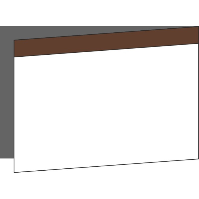 Tür 60x40 rechts, für Unterschränke oder Hochschränke (Griff Oben), WALNUT