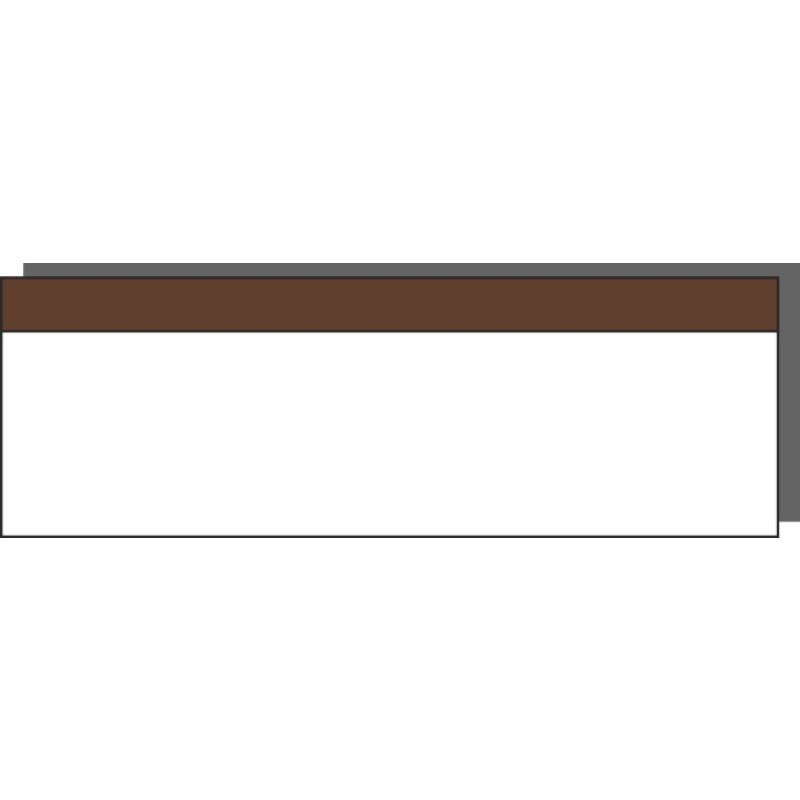 Schubladenfront 60x20 , für Schublade "Mittel", WALNUT