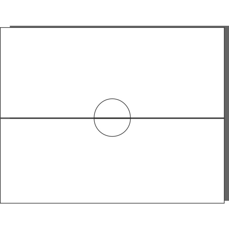 Schubladenfront 80x29 , Frontpaar (2 Schubladenfronten), ROUND_UP_MONO (2 stueck)