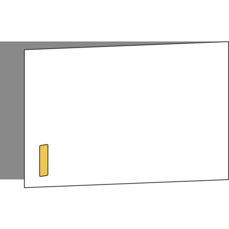 Tür 60x40 rechts, Griff Unten, ONE GOLD