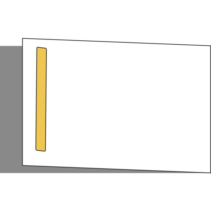 Tür 60x40 rechts, Griff Oben, ONE_LINE GOLD