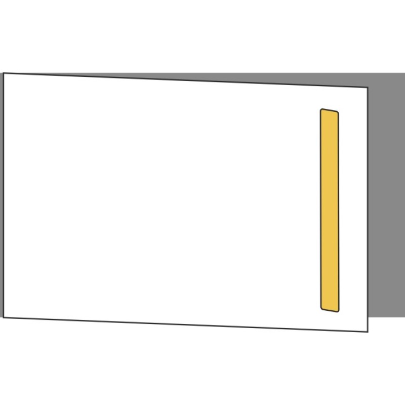 Tür 60x40 links, Griff Unten, ONE_LINE GOLD