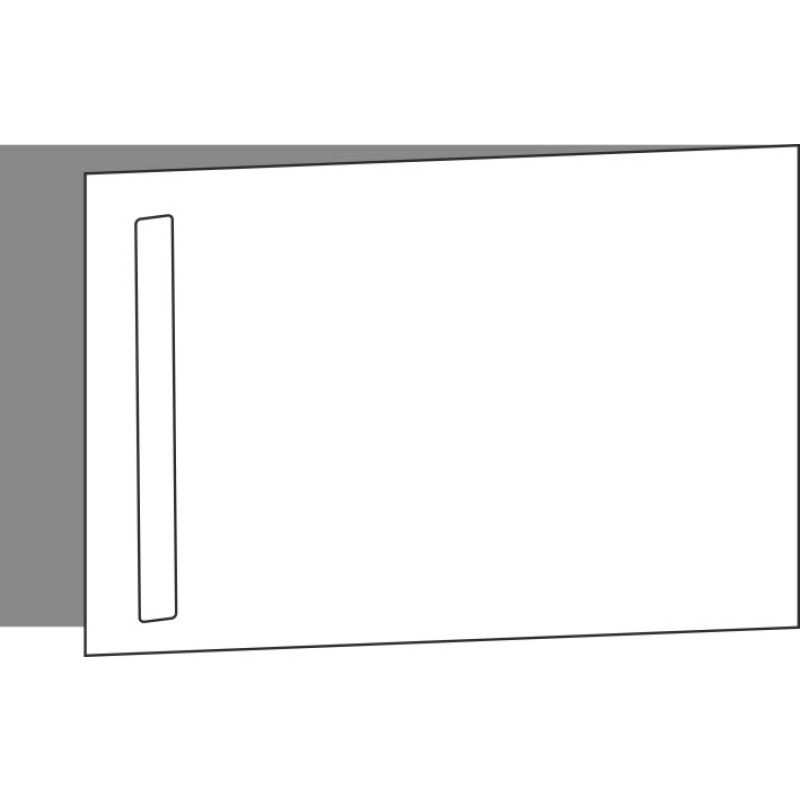 Tür 60x40 rechts, Griff Unten, ONE_LINE MONO