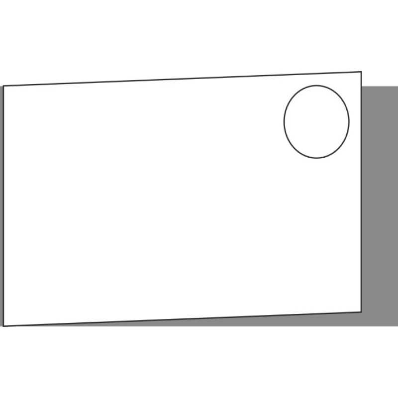 Tür 60x40 links, Griff Oben, ROUND_UP_MONO