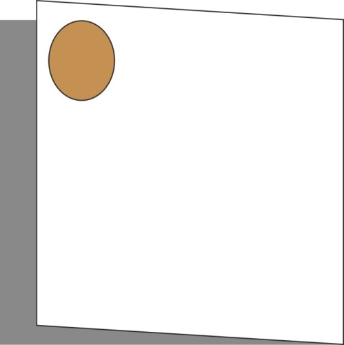 Tür 60x60 rechts, Griff Oben, ROUND_UP_OAK