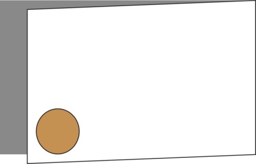 Tür 60x40 rechts, Griff Unten, ROUND_UP_OAK