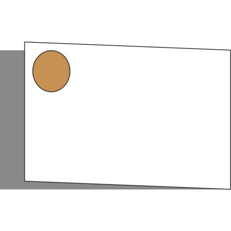 Tür 60x40 rechts, Griff Oben, ROUND_UP_OAK